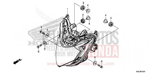 PROJECTEUR (2) CBR650FAH de 2017